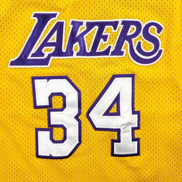 Los Angeles Lakers Basketball Jersey Shaquille O'Neal 34 NBA Adidas Small +2 - Picture 5 of 10